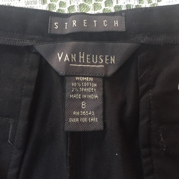 NWT Van Heusen Flare Leg Contour Waist Mid-Rise Stretch Pants Sz 8 - Picture 3 of 11
